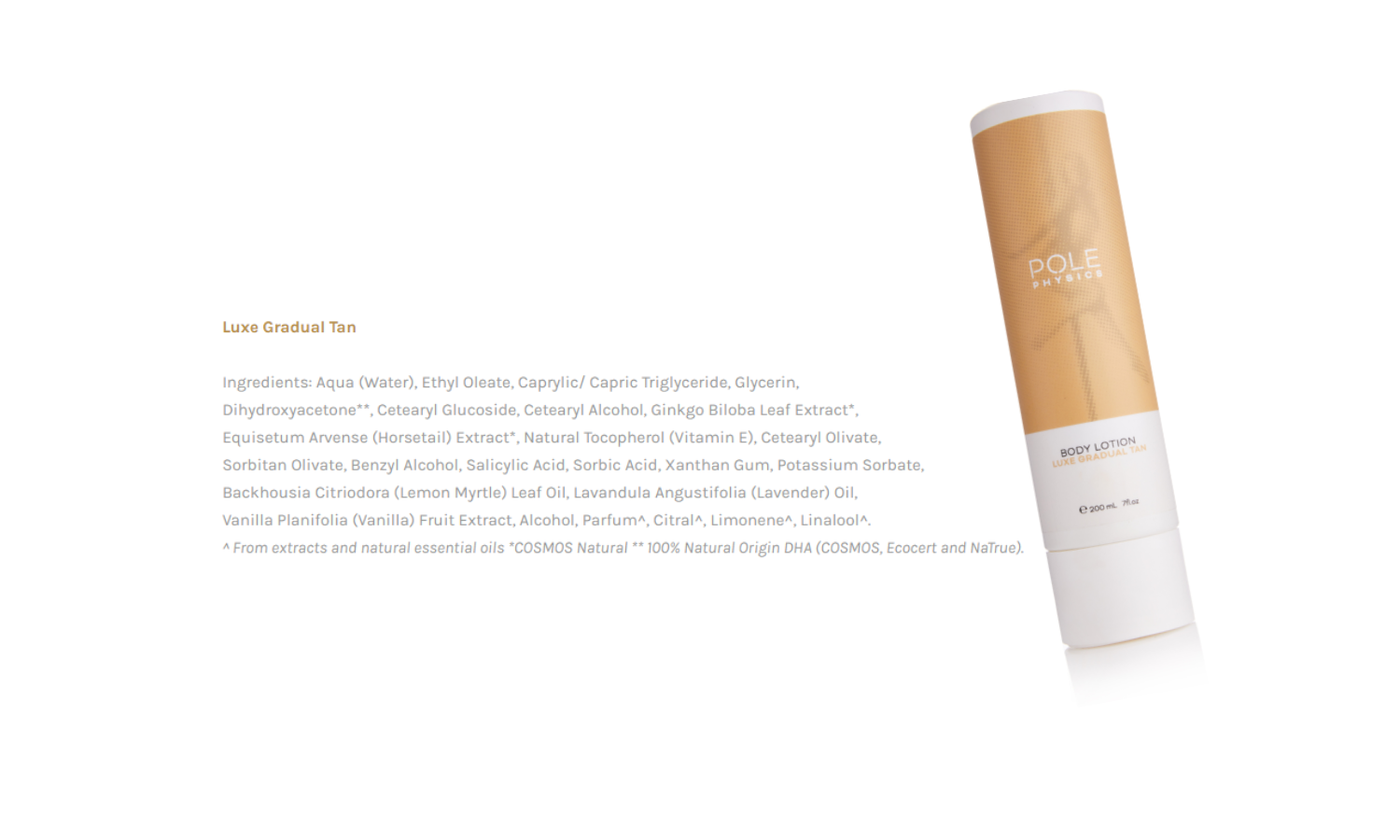 Pole Physics Luxe Gradual Tan