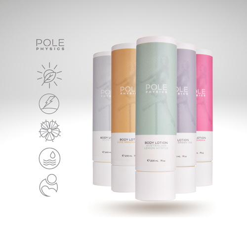 Pole Physics’ broad range of poling lotions