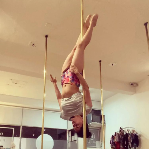 static pole upside down balancing